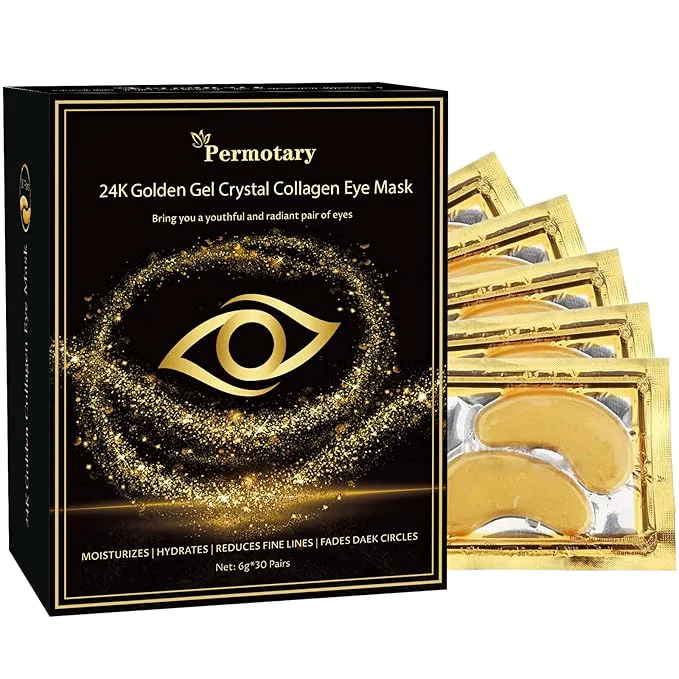 Safe Permotary 30 Pairs Crystal Collagen Under Eye Mask Clean