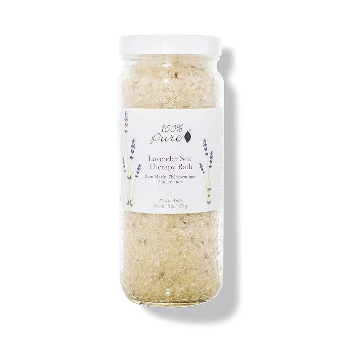 Enhanced PURE Lavender Sea Therapy Bath Soak Bath Salts Fine