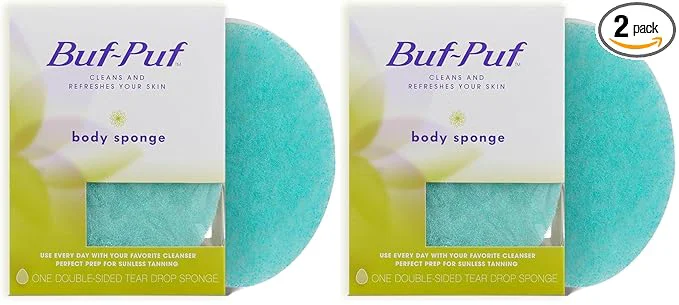 Smooth Buf-Puf Body Sponge Exfoliating Dermatologist Developed Reusable Pack Authentic