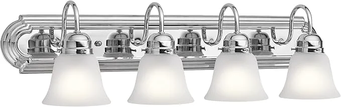 Soft Kichler 30 4-Light Vanity Bath Light in Chrome Modern Bathroom Light High-Grade