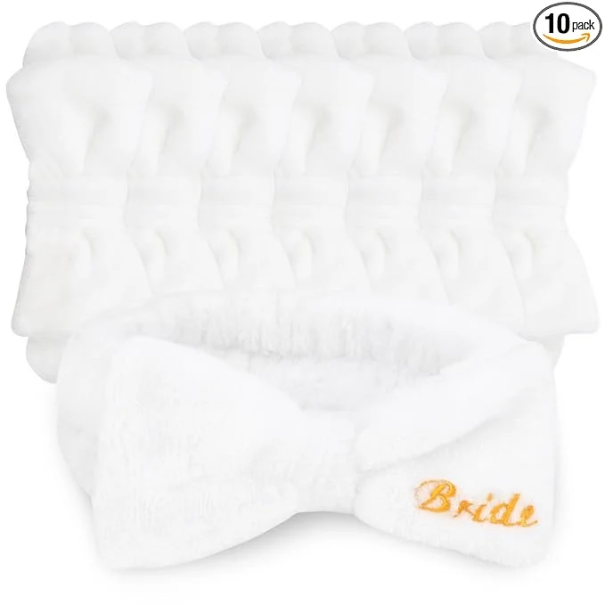 Safe CIEHER 8 Pcs White Spa Headbands Bachelorette Party Favors Relaxed
