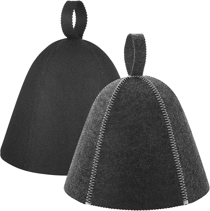 Enhanced JaGely Sauna Hat for Men Women Sauna Hat Vaporarium Cap Russian Banya Cap for Premium Material