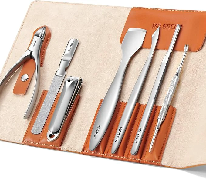 Durable MR.GREEN Pedicure Knife Set Professional Ingrown Toenail Clippers Foot Care Smooth