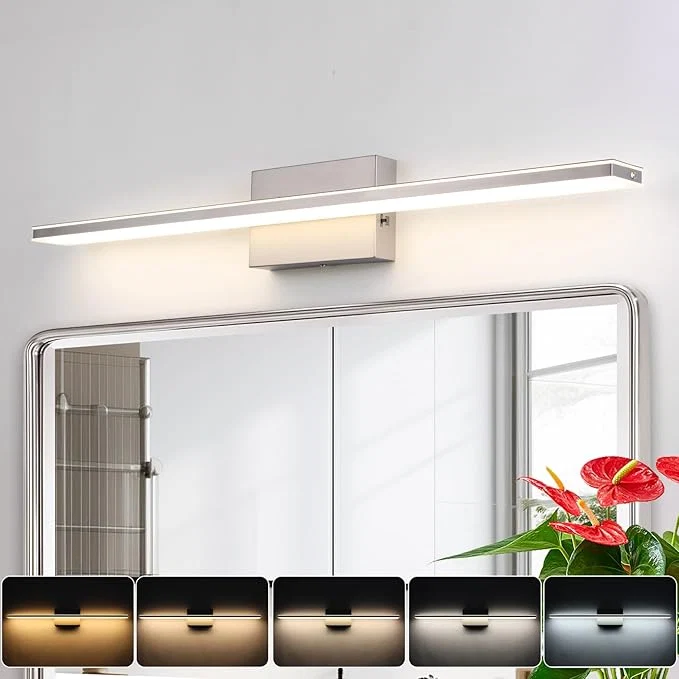 Specialty LED Brushed Nickel Vanity Light Reusable