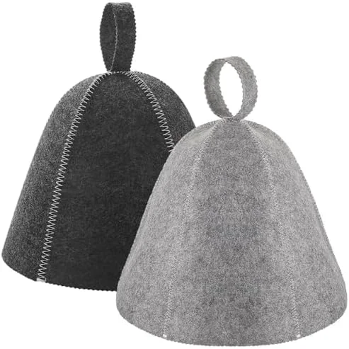 Elegant JaGely Sauna Hat for Men Women Sauna Hat Vaporarium Cap Russian Banya Cap for Contemporary