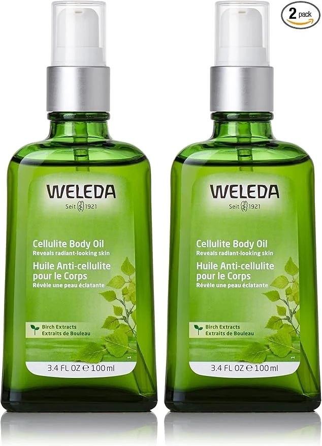 Genuine Weleda Birch Cellulite Body Oil 3.4 Fluid Ounce Plant-Rich Oil Detailed