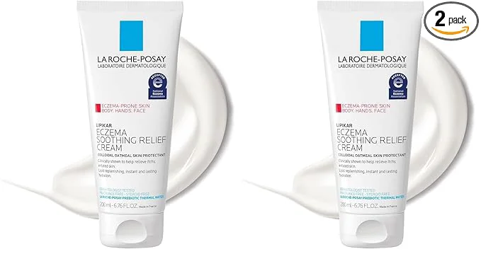 Smooth La Roche-Posay Lipikar Soothing Relief Eczema Cream Face and Body Lotion User-Friendly