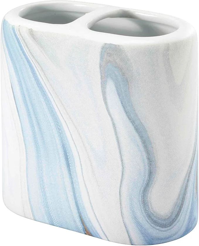 Recyclable Avanti Linens – Toothbrush Holder Resin Countertop Accessories Guest Bathroom Smart