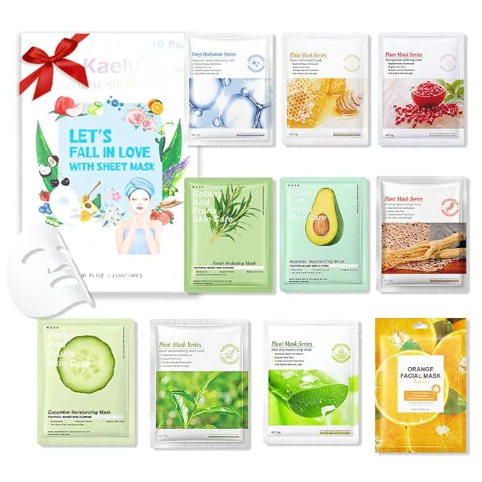 Superior Kaely 10 Pack Variety Face Masks Elegant