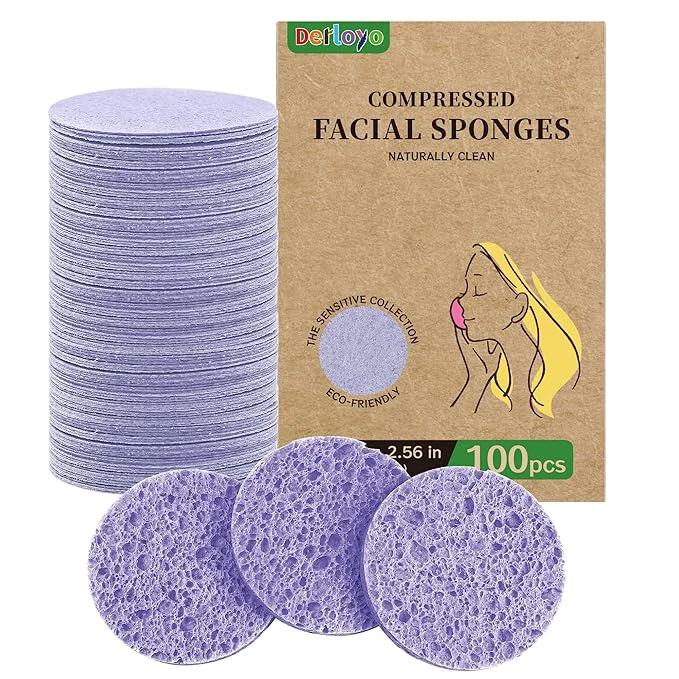 Fast 100-Count Compressed Facial Sponges Elite