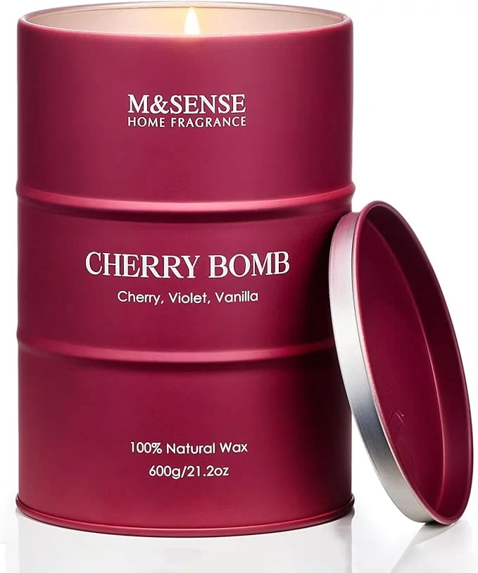 Superior M SENSE Cherry Bomb Scented Candles Large Sweet Candle Exclusive