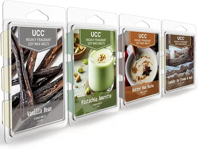 Elegant UCC Wax Melts Soy Wax Cubes Strong Scent Long Lasting Premium Scented Mix Powerful