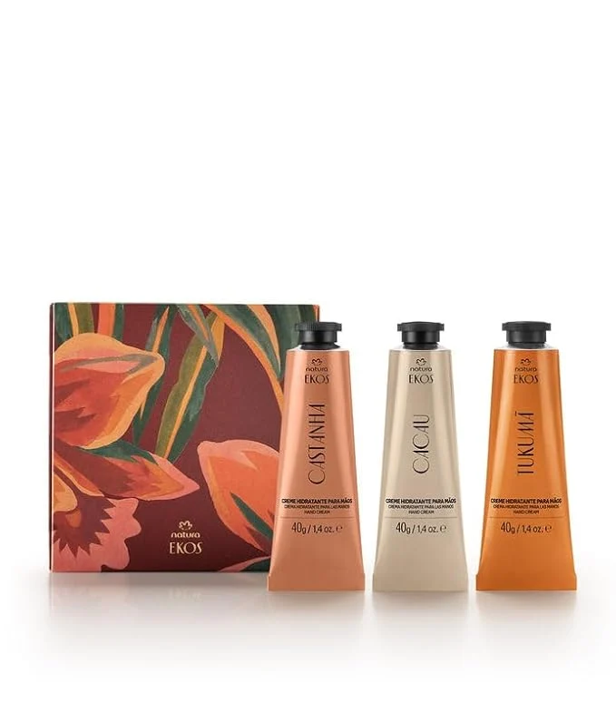Excellent Natura – Brazilian Beauty Hand Cream Trio Holiday Gift Set – Travel Size Refined