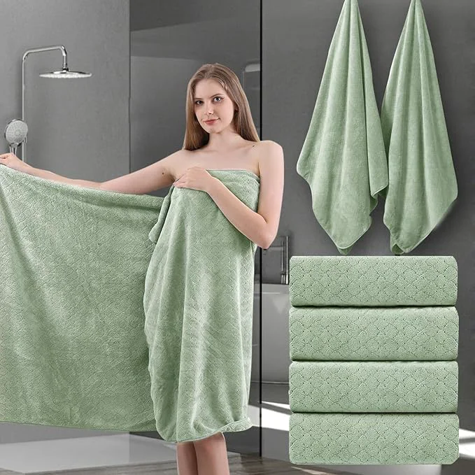 Refined Ycosy Extra Large Bath Towels Set 35×70 Inches Certified