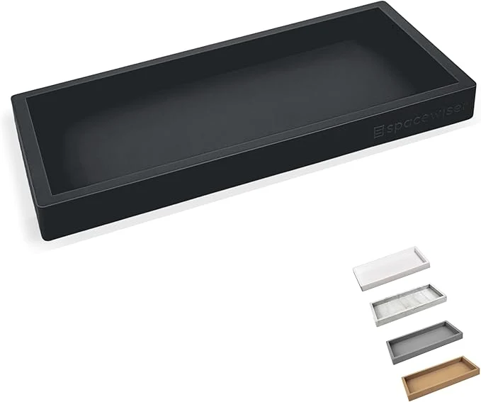 Fine Crafted Spacewiser Countertop and Vanity Tray – Small 7.7 Silicone Tray Soap Traditional