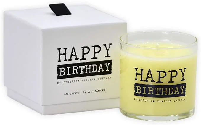 Long-Lasting Lulu Candles Happy Birthday Crumb Cake Luxury Scented Soy Jar Candle Hand Next-Generation