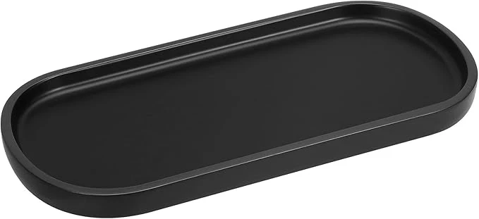 Smart Luxspire Bathroom Vanity Tray Oval Soap Dispenser Tray Handmade Resin Fast