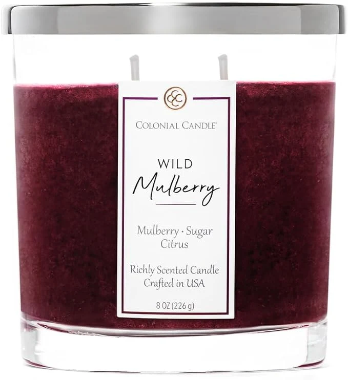 Fast Colonial Candle Wild Mulberry Scented Candle Jar Highly Fragranced Candles Sophisticated