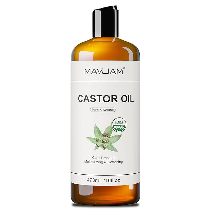 High-Performance MAYJAM Organic Castor Oil 16 oz Pure Cold Pressed Castor Oils Flexible