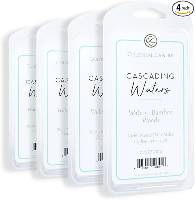 High-Grade Colonial Candle Cascading Waters Scented Wax Melts Wax Melt Warmer Cubes Innovative