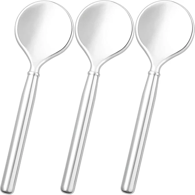 Versatile Pndeyo 3pcs Mini Metal Makeup Spoon Reusable Cosmetic Cream Spatulas Skincare Organic