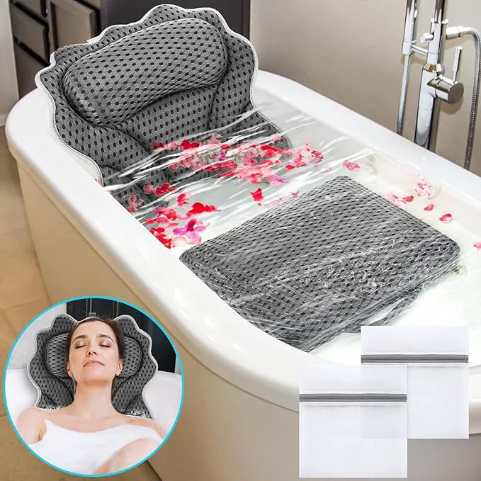 Exceptional Novabright Bath Pillow and Mat Set Fine
