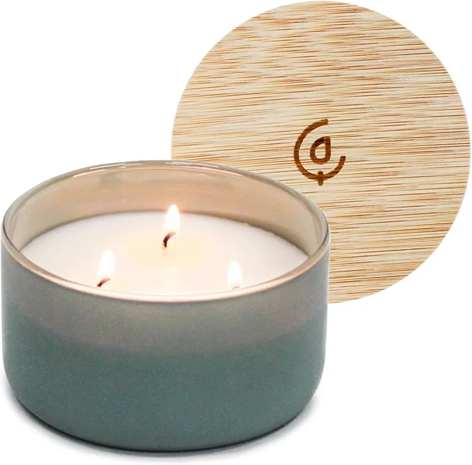 Stylish Calyan Wax Co. Evergreen Eucalyptu 3 Wick Scented Candle Genuine