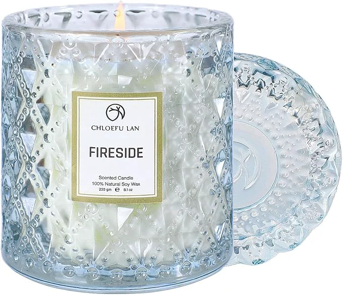 Quality Chloefu LAN Smokey Fireside Scented Candle Gifts Exclusive