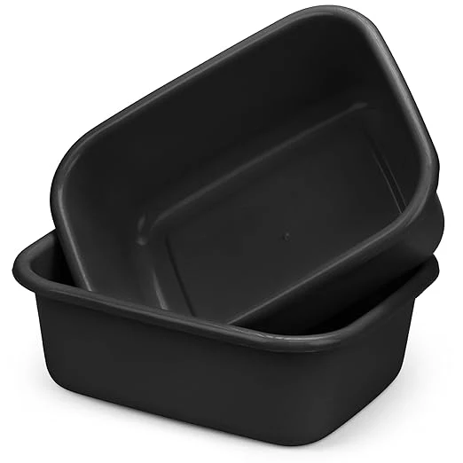 Reusable DecorRack 2 Plastic Wash Basins Large 10 Quart Graduated Bucket Portable Sophisticated