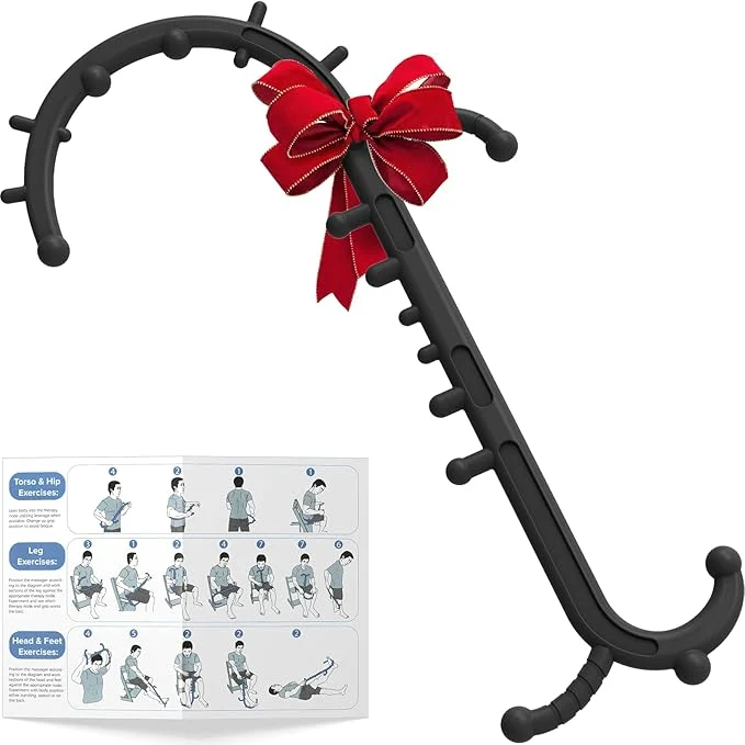 Crafted Back and Neck Massager for Pain Relief Deep Tissue Upgraded Full Body Trigger Fine