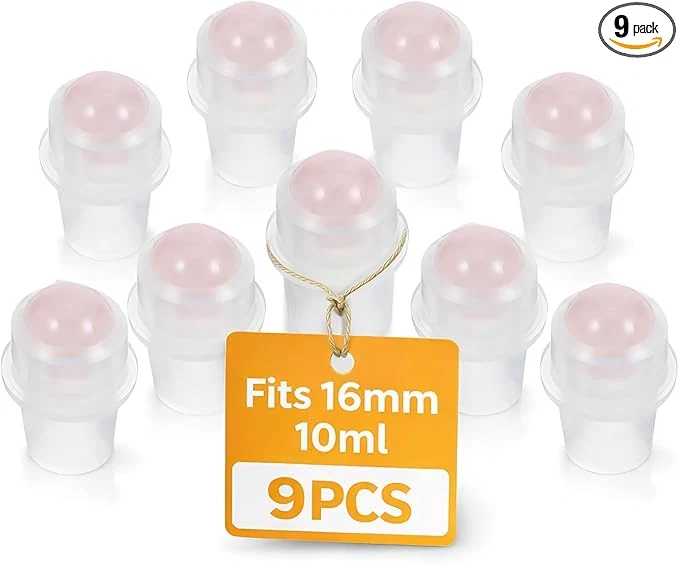 Authentic Didiseaon 9Pcs Essential Oil Roller Ball Tops Easy-to-Use