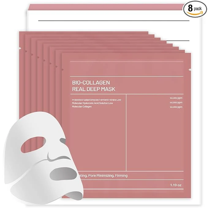 Smooth 8pcs Collagen Face Mask Hydrogel Overnight Face Mask Casual