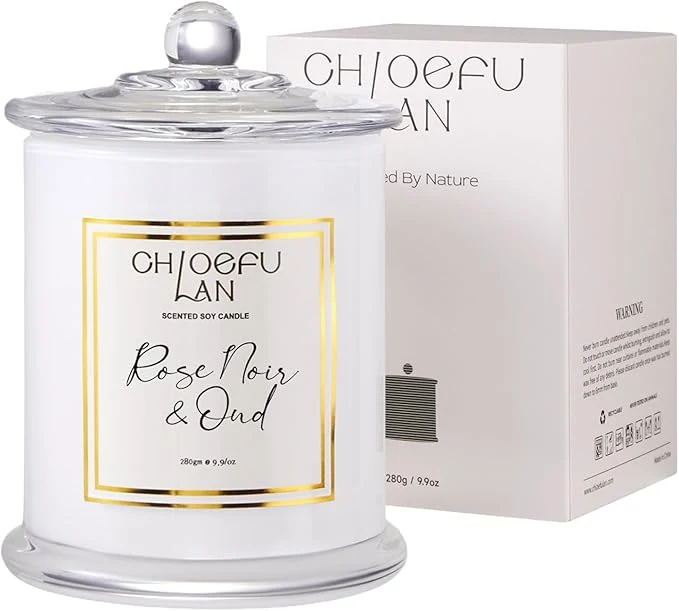 Comfortable Chloefu LAN Rose Scented Candles Oud Candle Gifts Smart
