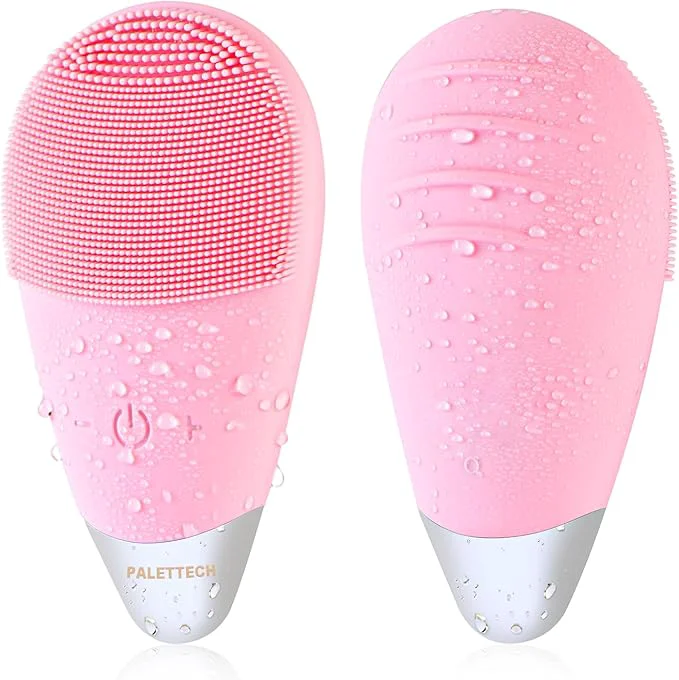Secure Facial Cleansing Brush Rechargeable Silicone Face Scrubber Smart