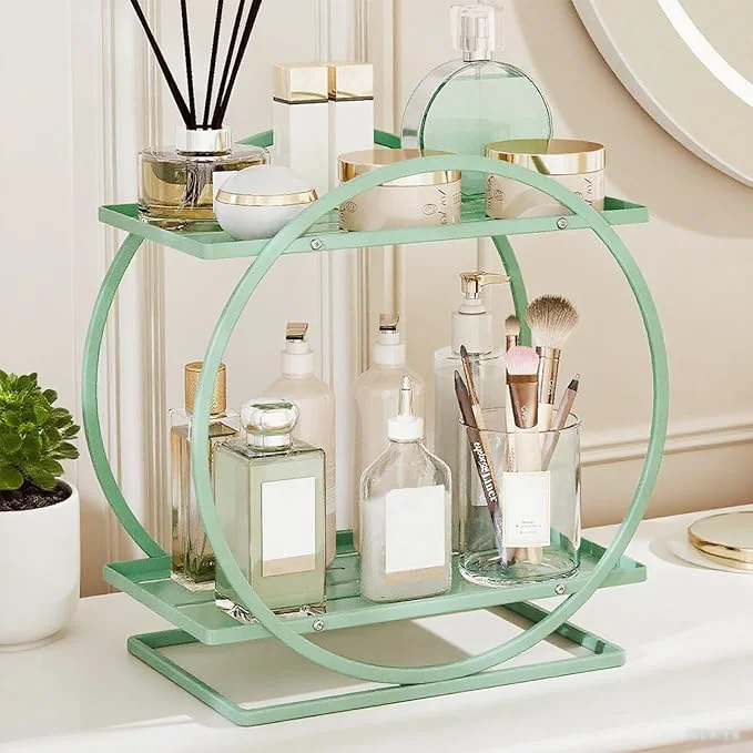 Genuine Green Perfume Organizer for Dresser 2-Tier Bathroom Counter Organizers Outstanding