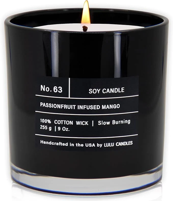 Safe Lulu Candles Passionfruit Infused Mango Highly Scented Premium Candles in Superior