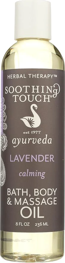 Secure Soothing Touch Bath Body Massage Oil Calming Lavender – 8 Oz Excellent