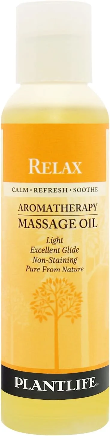 Lightweight Plantlife Relax Massage Oil Environmentally Friendly
