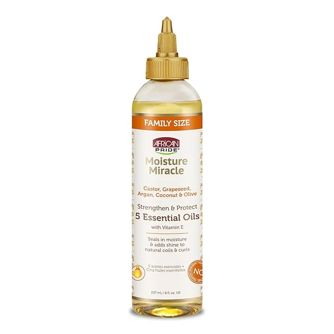 Crafted African Pride Moisture 5 Essential Hair Oils Recyclable