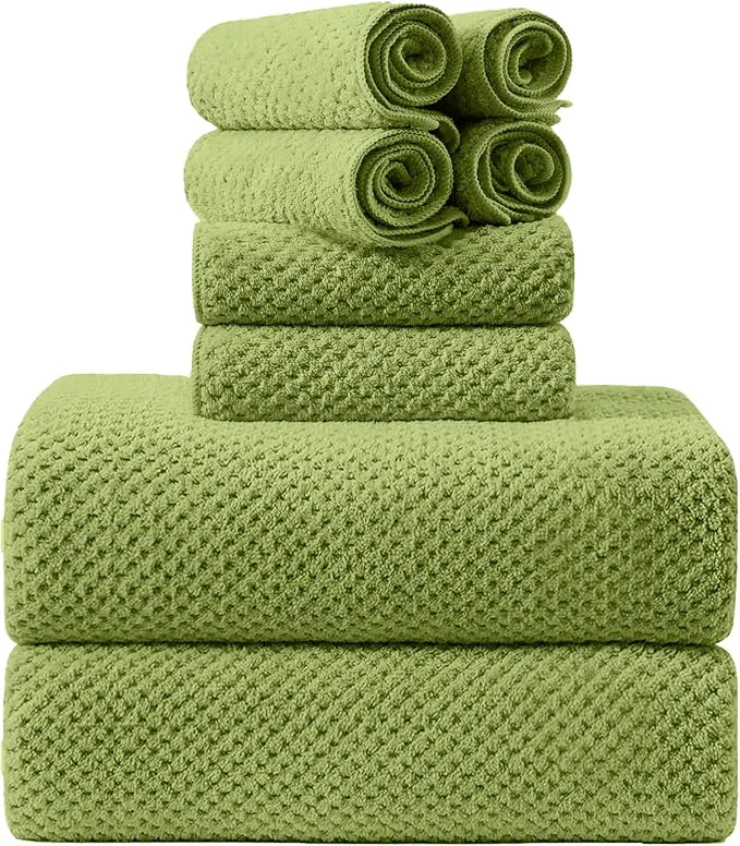 Original 8-Piece Bath Towel Set 2 Extra Large Bath Towel Sheets 2 Hand Towels and 4 Contemporary