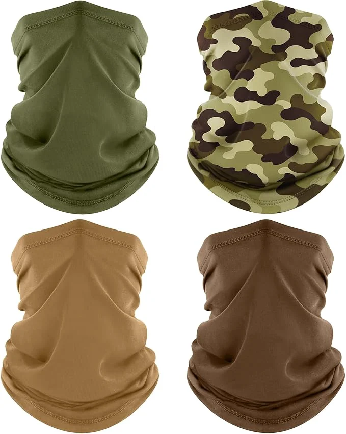 Long-Lasting ROXUN 4 Pack Neck Gaiter Cooling Breathable Face Mask UV Protection Scarf Next-Generation