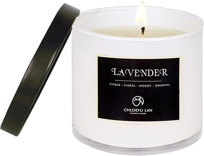Chloefu LAN Premium Lavender Scented Candle User-Friendly