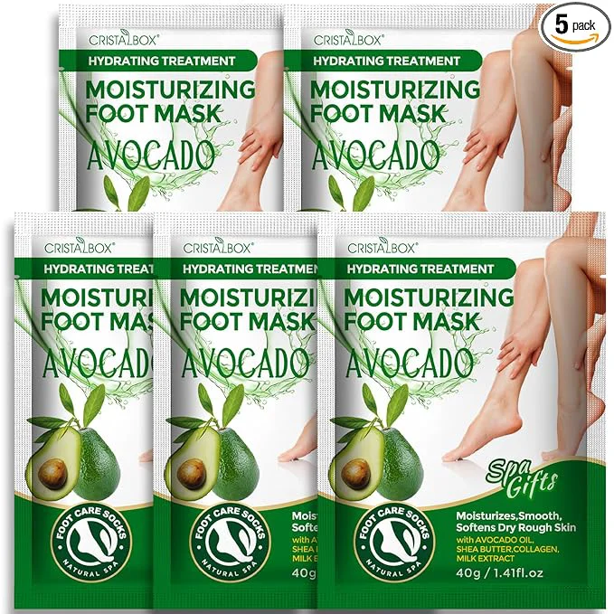 Convenient 5 Pack Moisturizing Foot Mask Hydrating Foot Masks Innovative