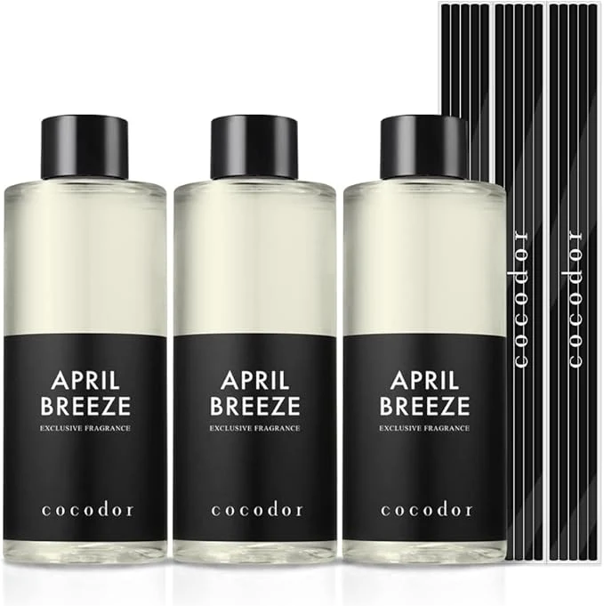 Fast COCODOR Reed Diffuser Oil Refill April Breeze 6.7oz 3 Pack Aromatherapy Superior