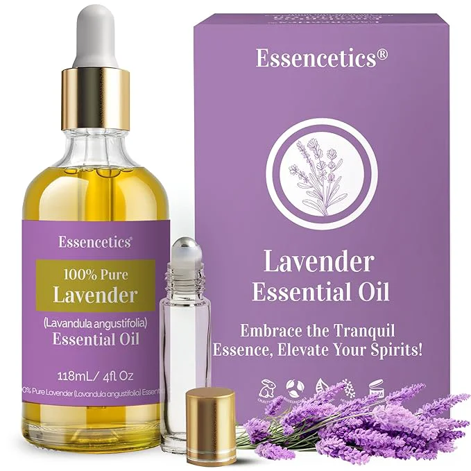 Certified Organic Lavender Essential Oil for Diffuser 4oz Prestigious