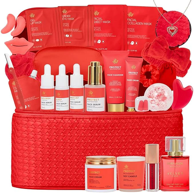 Convenient 33 Pcs Mother’s Day Gifts Home Spa Kit Hydrating Skin Care Set Self Care Stylish