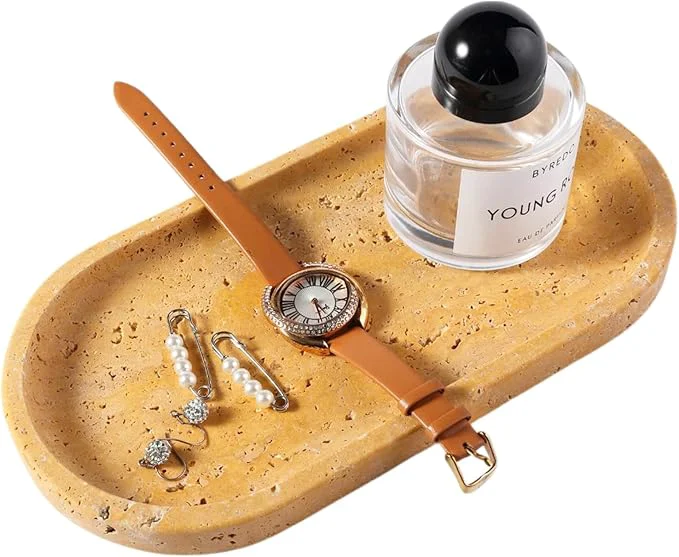 Premium Material Koville Natural Travertine Tray Superior