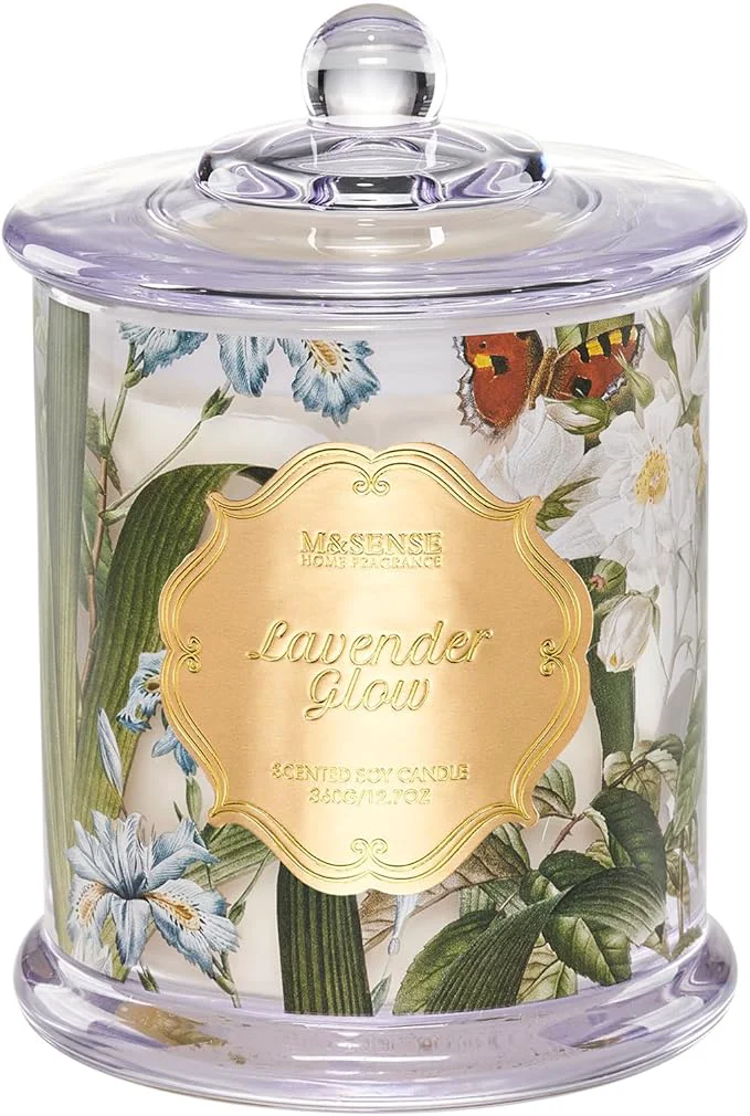 Safe M SENSE Lavender Scented Soy Candle Minimalist