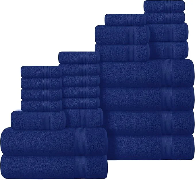 Clean Belizzi Home Cotton Towel Set Contains 6 Soft Bath Towel 6 Hand Towels Flexible