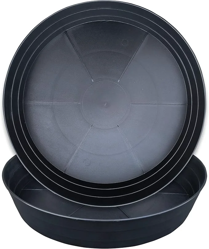 Fashionable LWALRS Plant Saucer 18 Inch Extra Large Planter Saucer 2 Pack Plastic Plant Premium Material